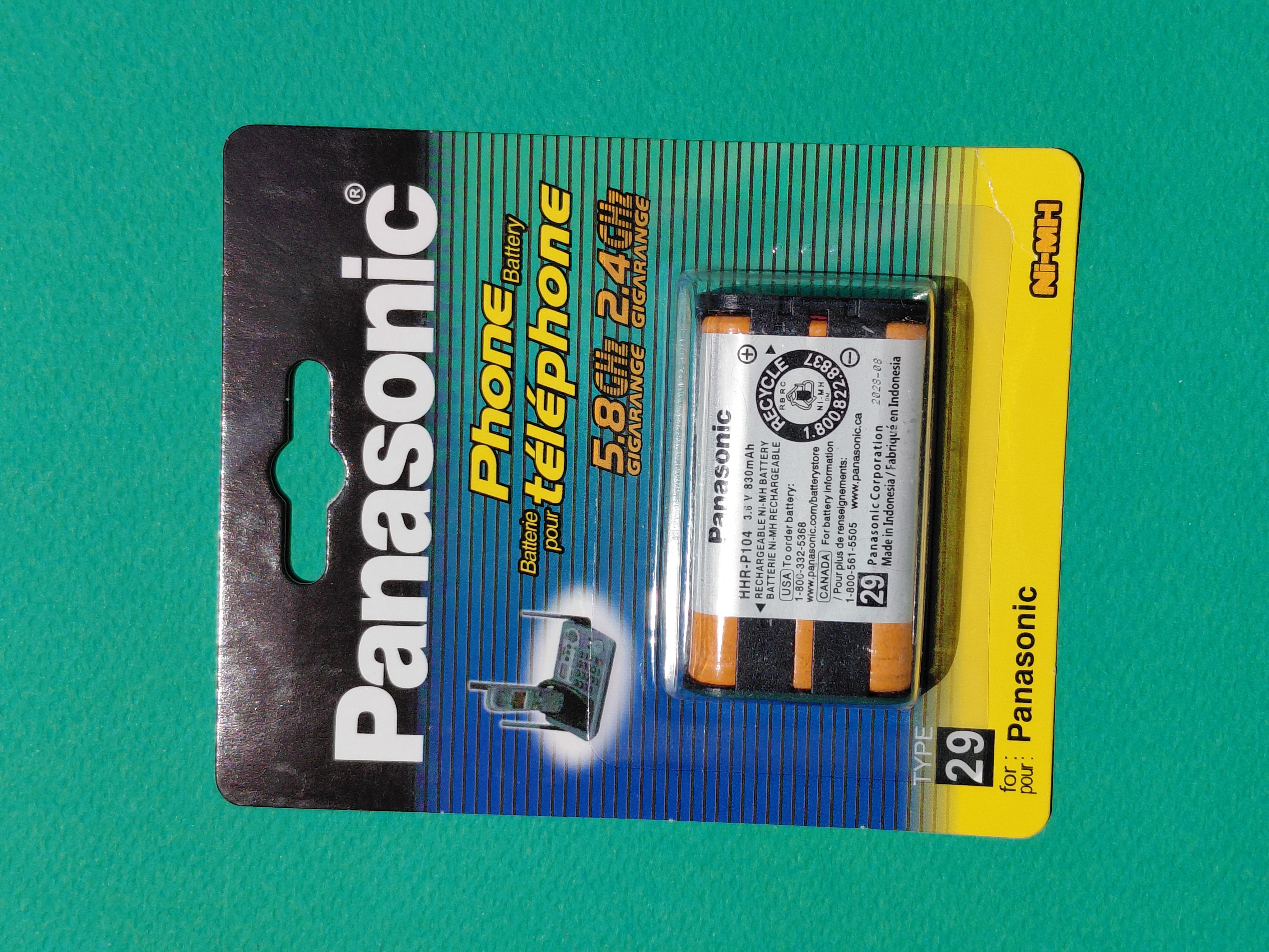 باتری تلفن پاناسونیک اصلی(Panasonic) کد مدل 29