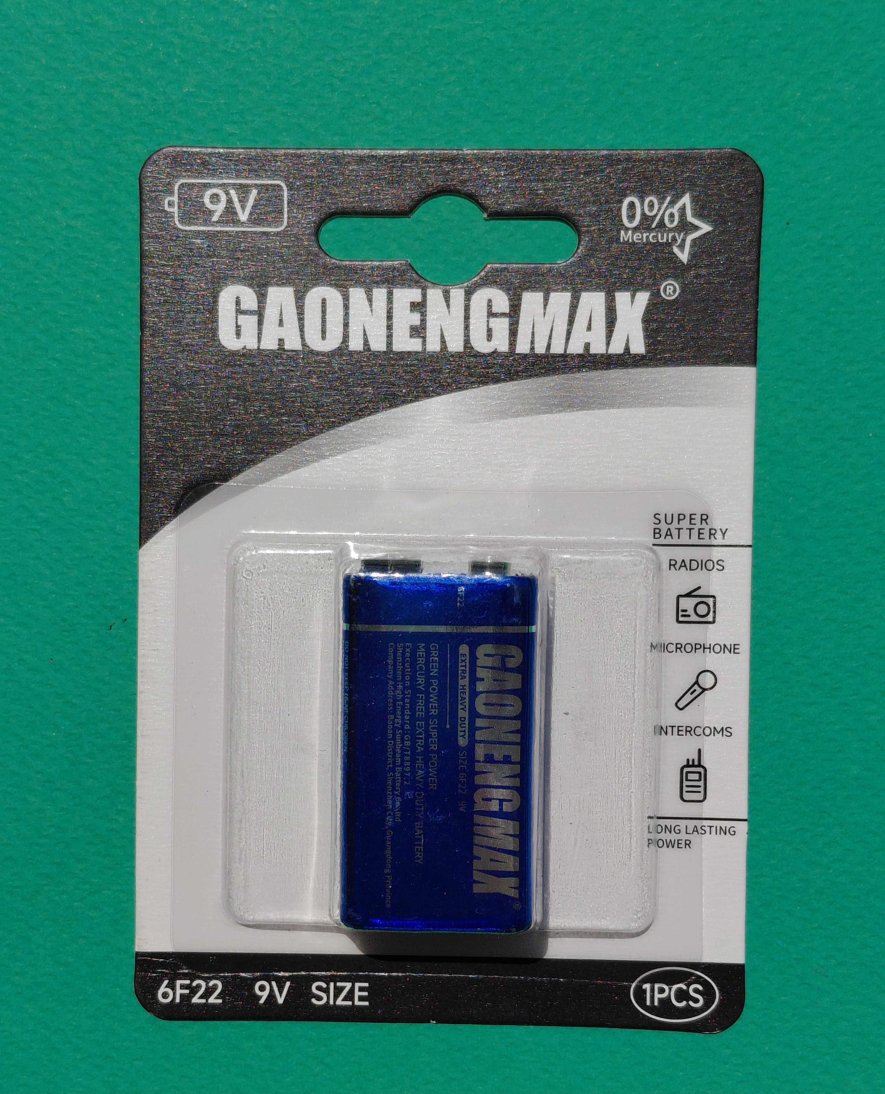 باتری کتابی 9V گائوننگ مکس