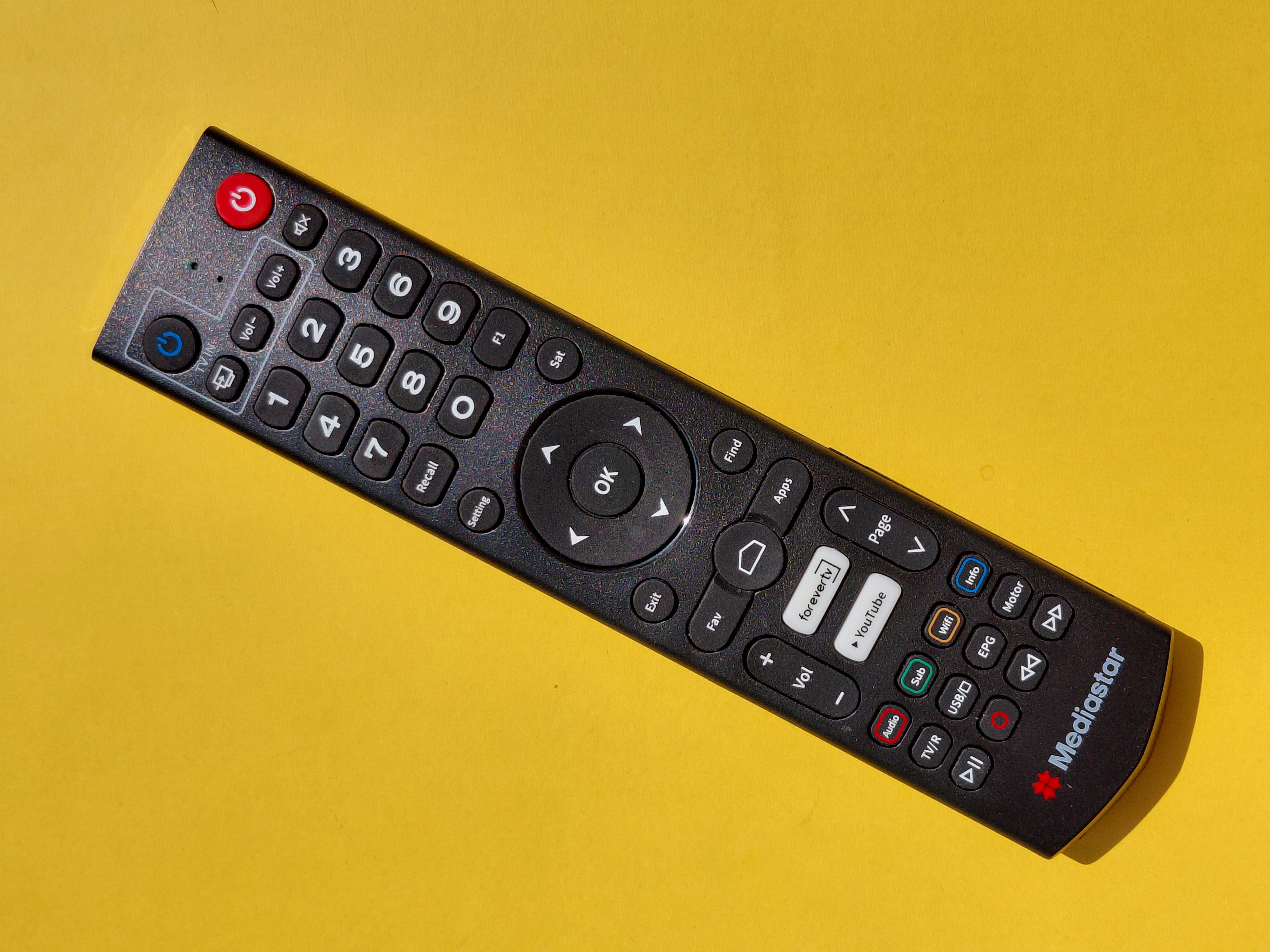 ریموت کنترل دوکاره رسیور مدیا استار(Mediastar)  مدل MS_R140