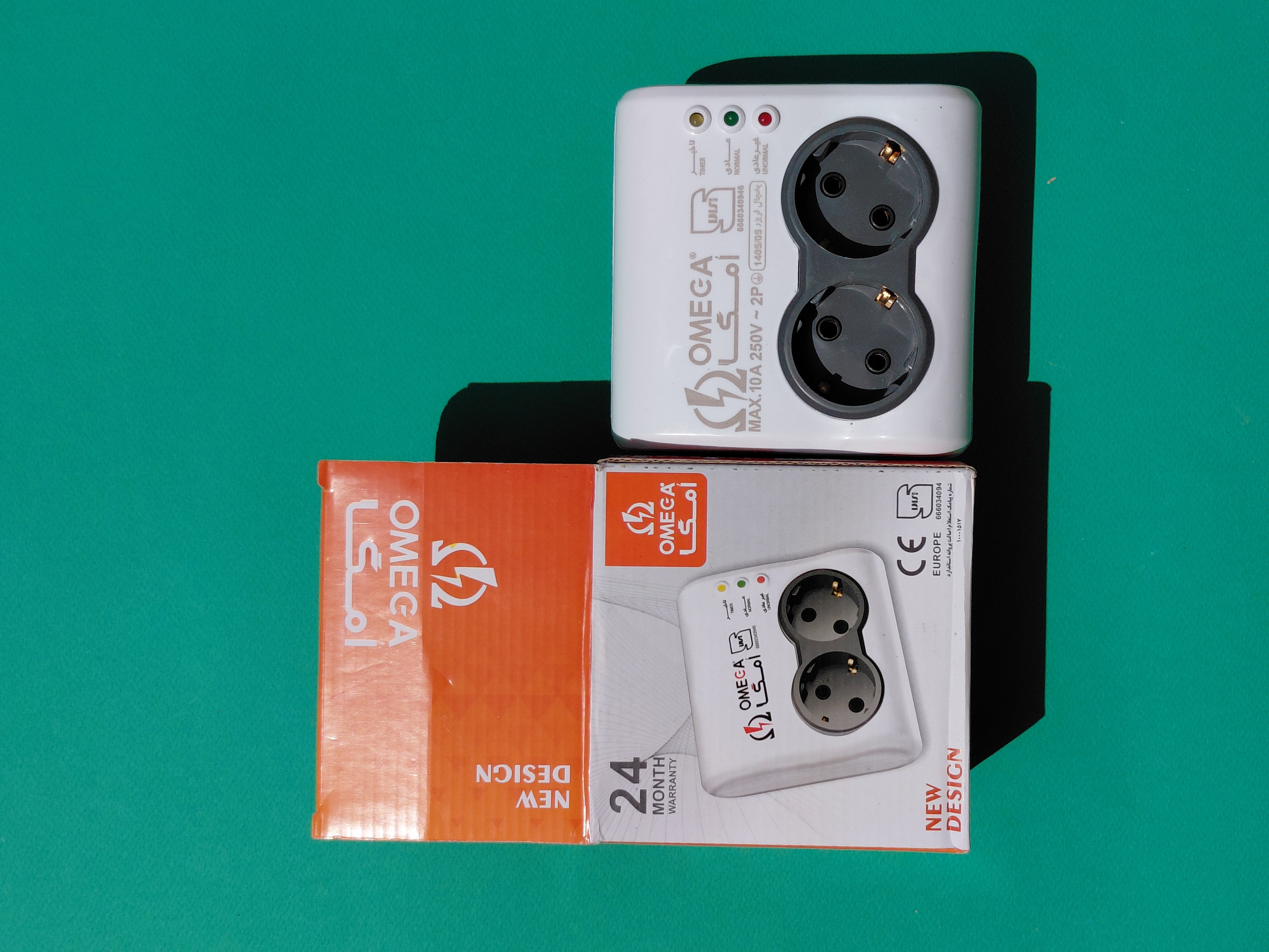 محافظ برق ۲خانه امگا مدل P2100