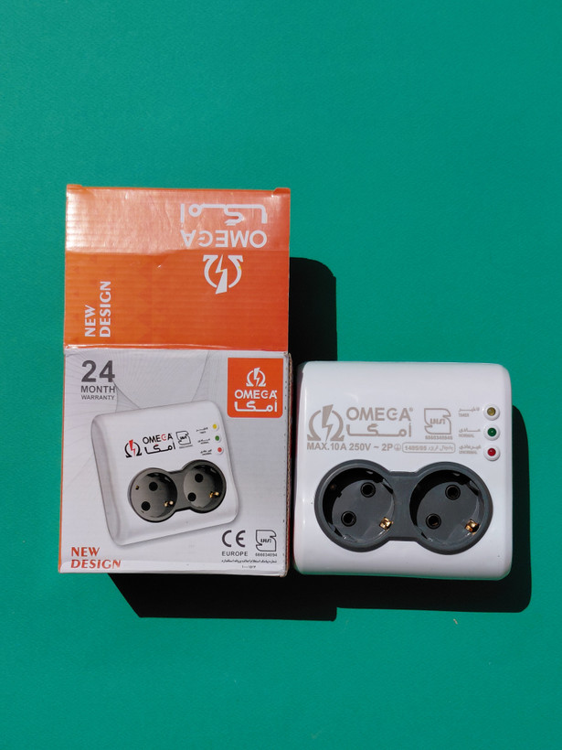 محافظ برق ۲خانه امگا مدل P2100