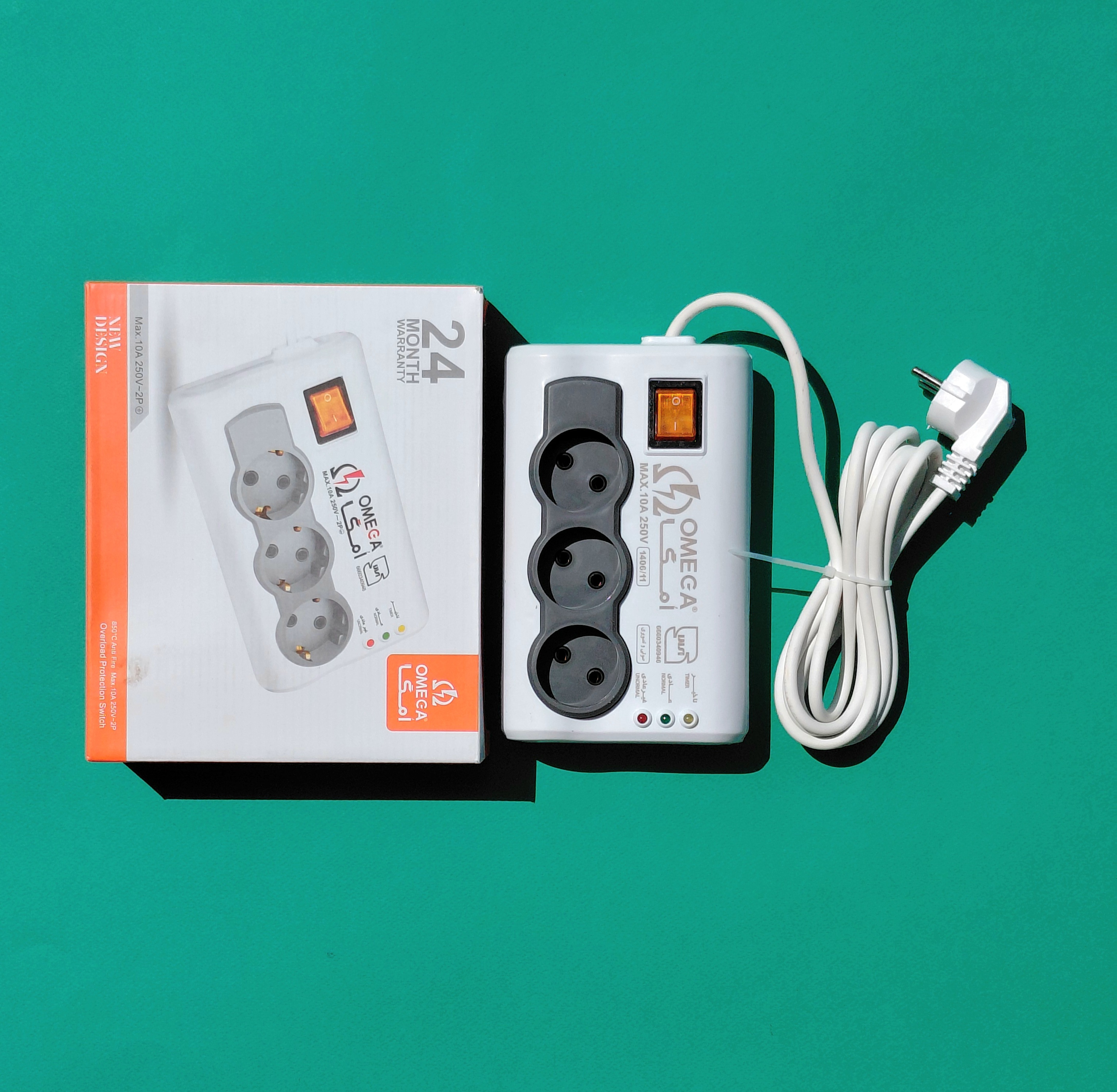 محافظ برق 3خانه امگا (OMEGA) مدل P3000