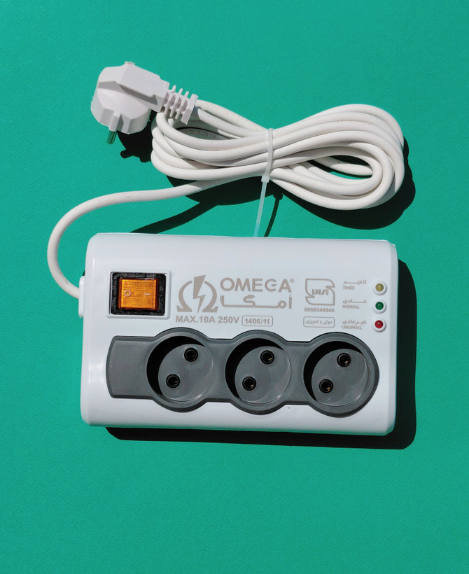محافظ برق 3خانه امگا (OMEGA) مدل P3000